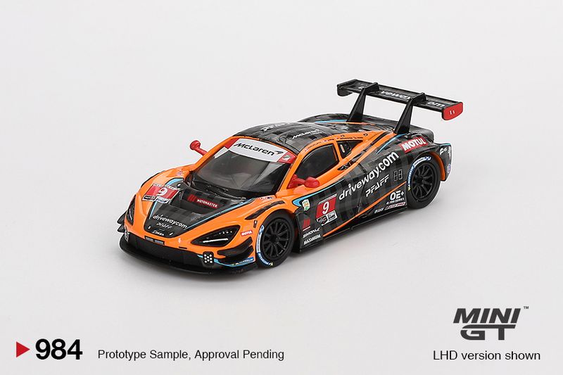 1:64 Mini GT - 2024 McLaren 720S GT3 Evo Pfaff Motorsports IMSA Daytona 24 Hrs, orange/black 1:64 Mini GT - 2024 McLaren 720S GT3 Evo Pfaff Motorsports IMSA Daytona 24 Hrs, orange/black