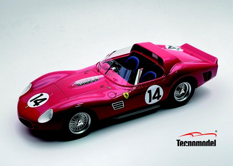 1:18 Tecnomodel - Ferrari 330 TRI-LM Test Le Mans 24h 1962 car #14, 3rd Place Driver: M.Parkes - G.Baghetti - W.Mairesse 1:18 Tecnomodel - Ferrari 330 TRI-LM Test Le Mans 24h 1962 car #14, 3rd Place Driver: M.Parkes - G.Baghetti - W.Mairesse