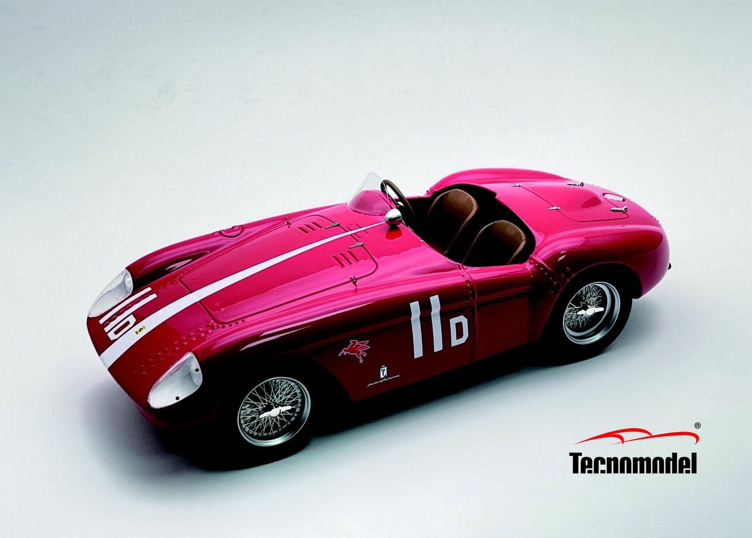 1:18 Tecnomodel - Ferrari 500 Mondial Pebble Beach 1956 car #11 - 10th place Driver: J.V. Neumann