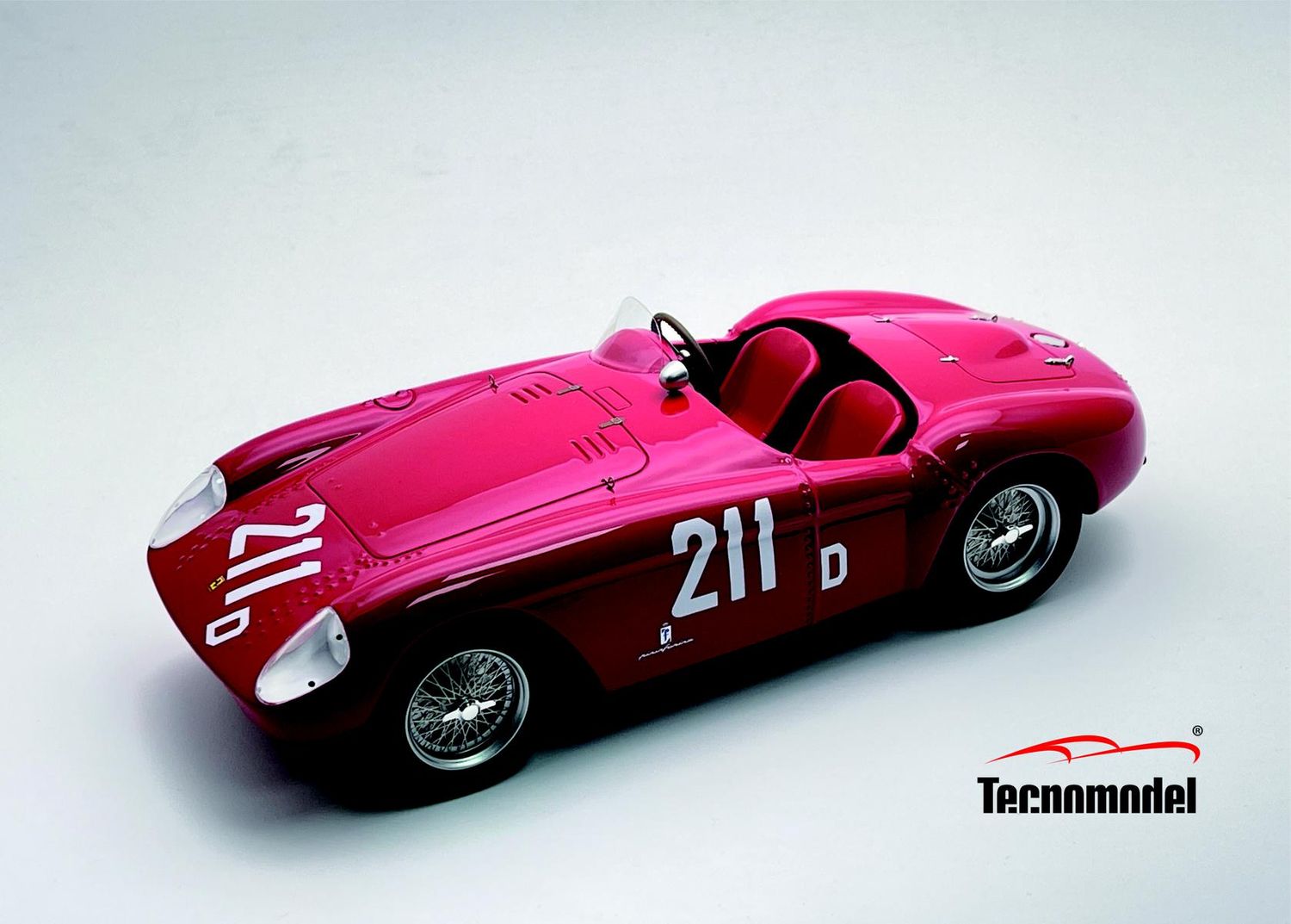 1:18 Tecnomodel - Ferrari 500 Mondial Sacramento 1956 car #211 - 2th place Driver: R. Ginther