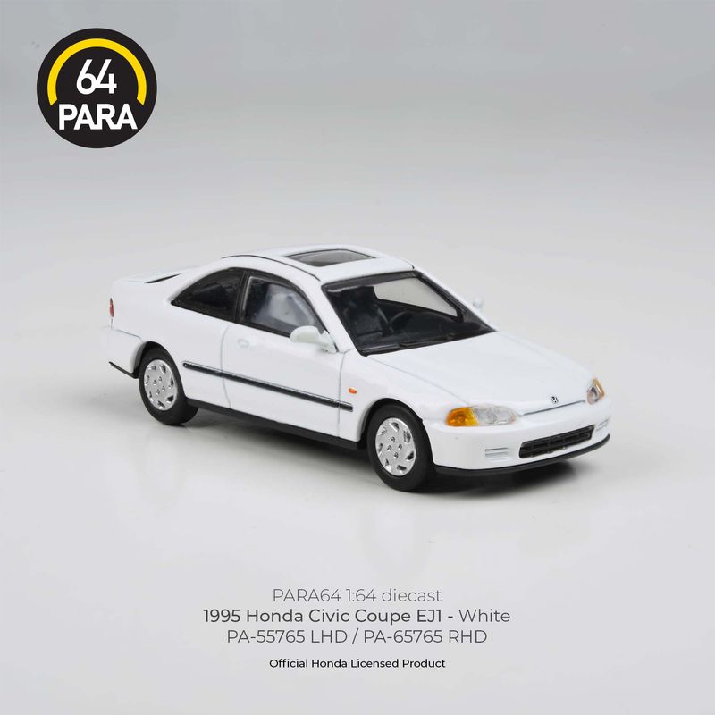 1:64 Para64 - 1995 Honda Civic Coupe EJI, white RHD 1:64 Para64 - 1995 Honda Civic Coupe EJI, white RHD
