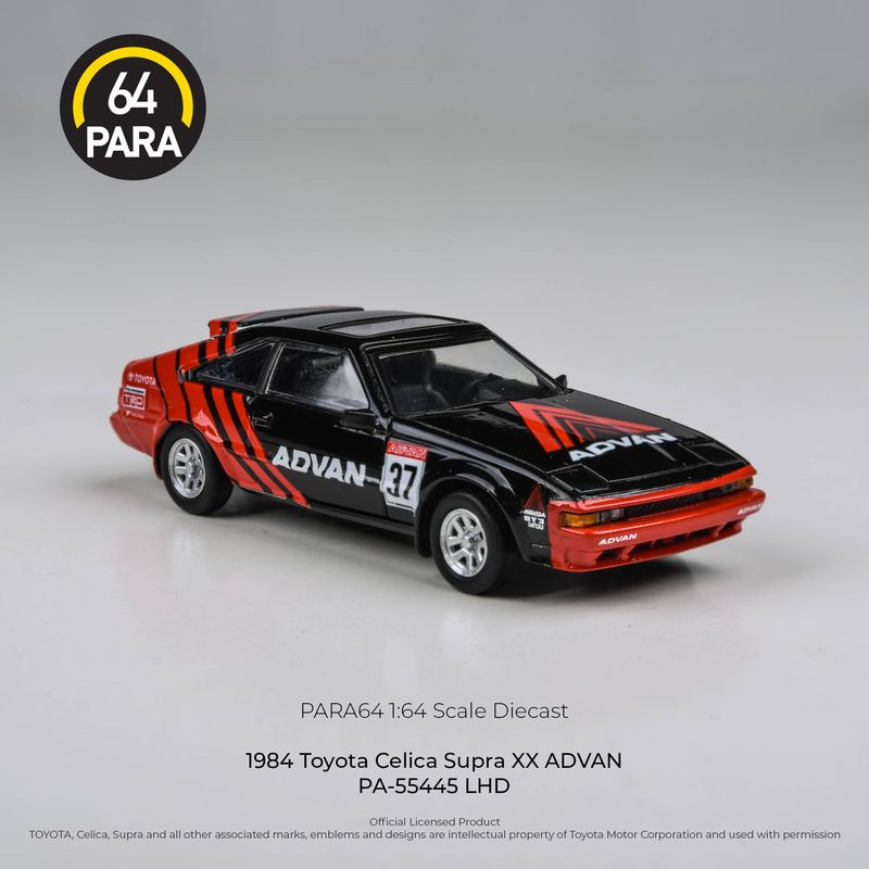 1:64 Para64 - 1984 Toyota Celica Supra *ADVAN*, red/black LHD 1:64 Para64 - 1984 Toyota Celica Supra *ADVAN*, red/black LHD