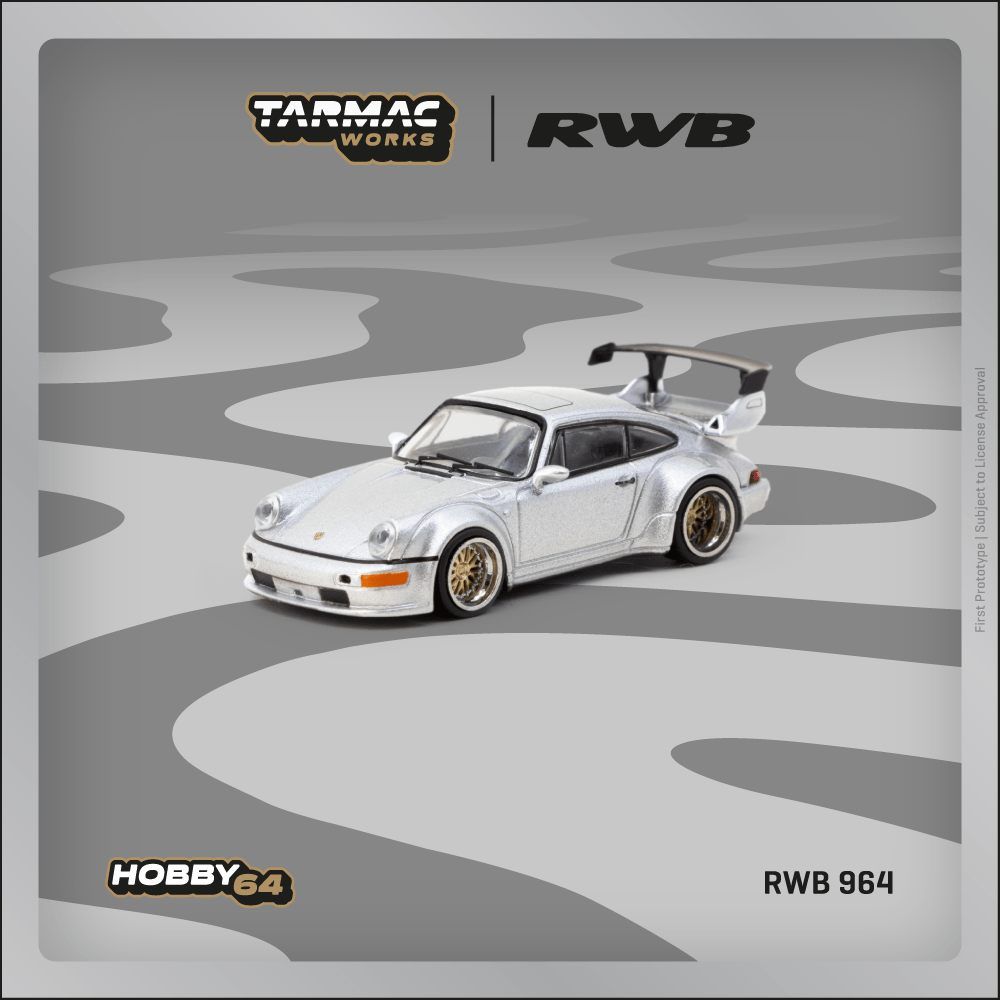 1:64 Tarmac - Porsche RWB 964, silver