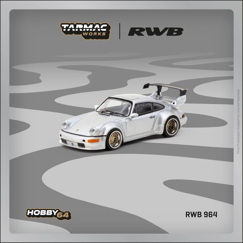 1:64 Tarmac - Porsche RWB 964, silver 1:64 Tarmac - Porsche RWB 964, silver
