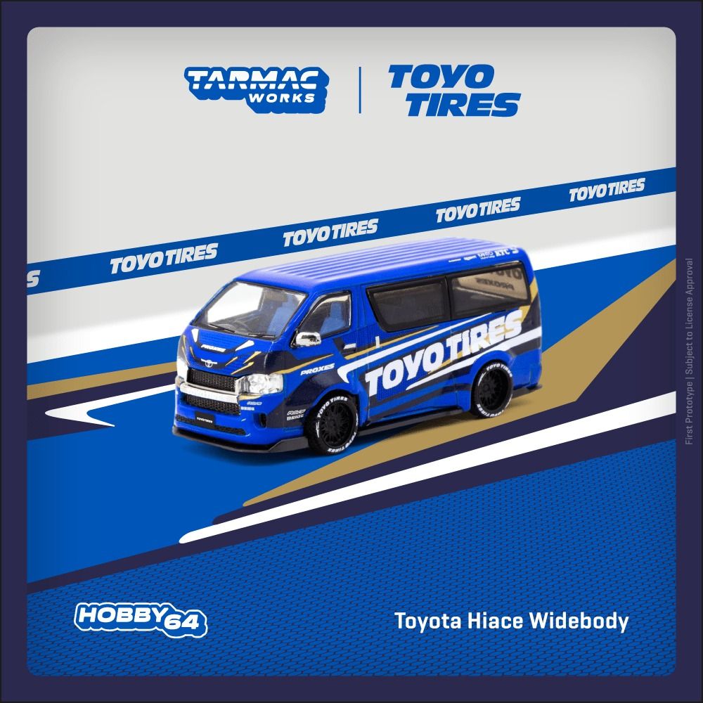 1:64 Tarmac - Toyota Hiace Widebody *Toyo Tires*