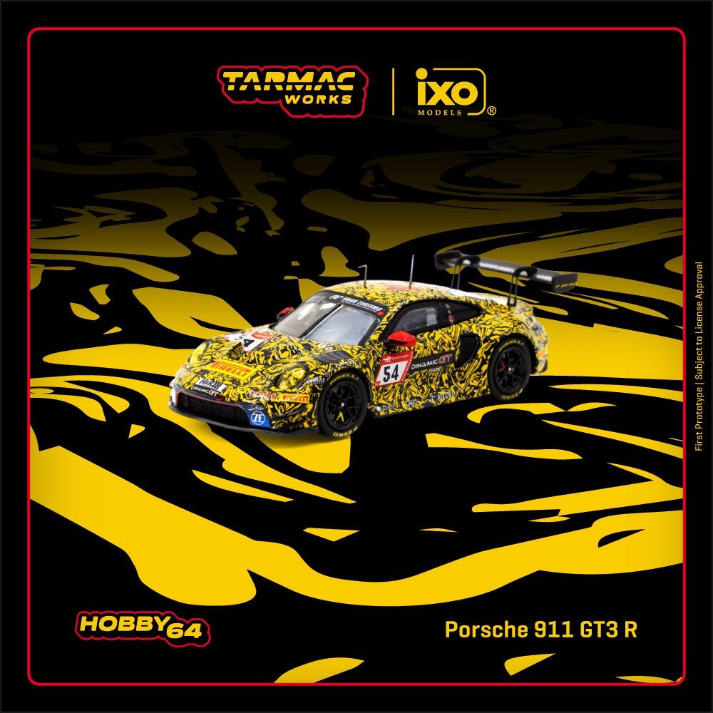 1:64 Tarmac - Porsche 911 GT3R #54 C. Engelhart/A. Güven/L. Heinrich/L. Vanthoor Nürburgring 24h 2023