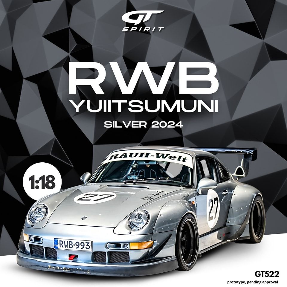 1:18 GT Spirit - 2024 Porsche RWB Yuiitsumuni Silver