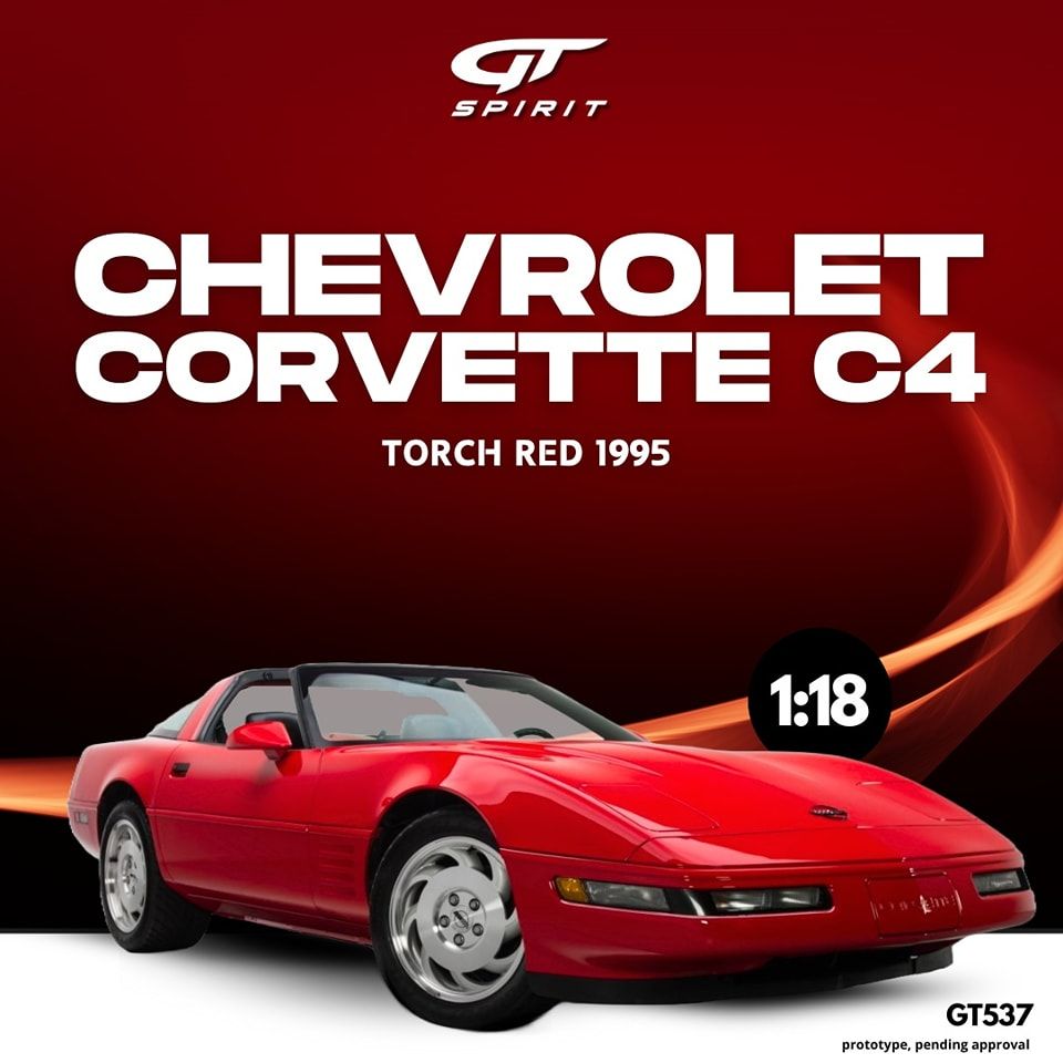 1:18 GT Spirit - 1995 Chevrolet Corvette C4 Torch Red