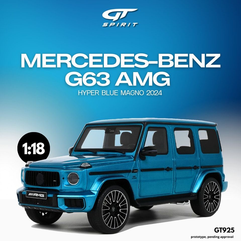 1:18 GT Spirit - 2024 Mercedes G63 AMG Hyper Blue Magno