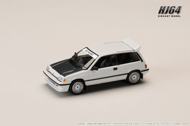 1:64 Hobby Japan - Honda Civic (AT) Late Version/JDM Street Racer, white 1:64 Hobby Japan - Honda Civic (AT) Late Version/JDM Street Racer, white