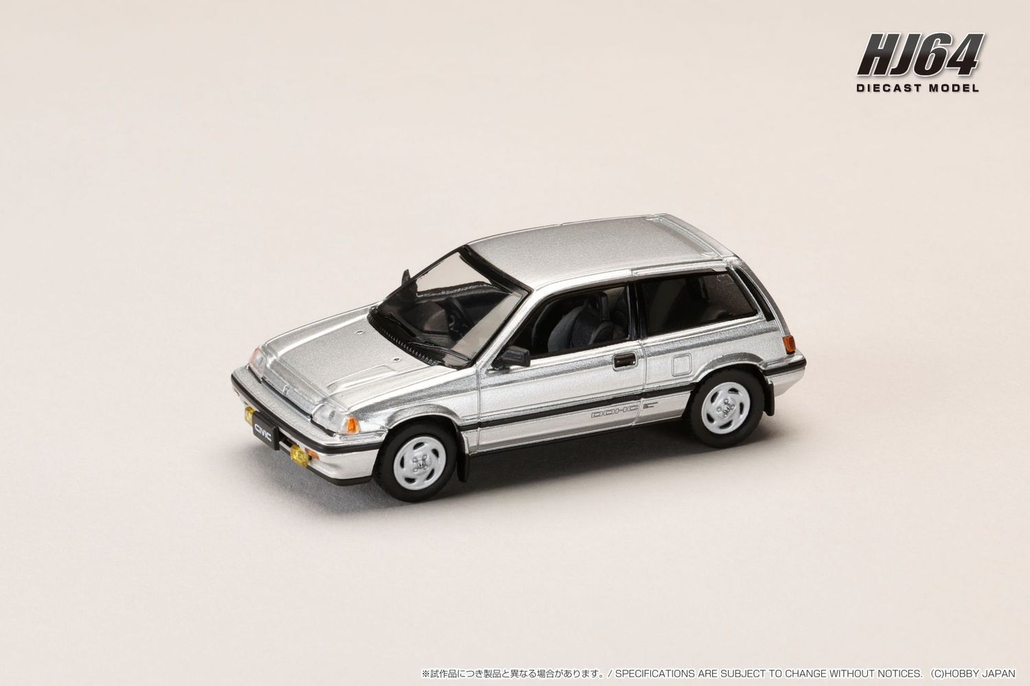 1:64 Hobby Japan - Honda Civic (AT) Late Version/Genuine optional Parts, silver