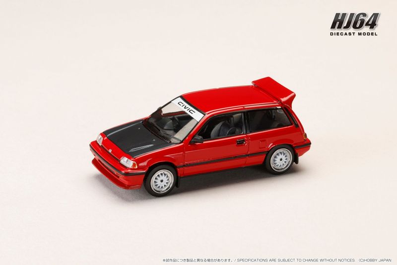 1:64 Hobby Japan - Honda Civic (AT) Late Version/JDM Street Racer, red 1:64 Hobby Japan - Honda Civic (AT) Late Version/JDM Street Racer, red
