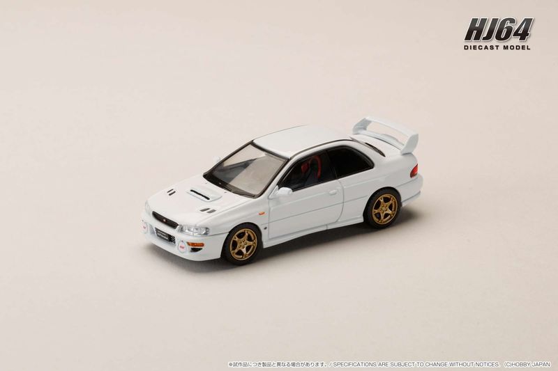 1:64 Hobby Japan - SUBARU Impreza PURE SPORTS COUPE WRX type R STi Version WR Type Front Bumper, pure white 1:64 Hobby Japan - SUBARU Impreza PURE SPORTS COUPE WRX type R STi Version WR Type Front Bumper, pure white