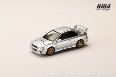 1:64 Hobby Japan - SUBARU Impreza PURE SPORTS COUPE WRX type R STi Version WR Type Front Bumper, arctic silver metallic 1:64 Hobby Japan - SUBARU Impreza PURE SPORTS COUPE WRX type R STi Version WR Type Front Bumper, arctic silver metallic