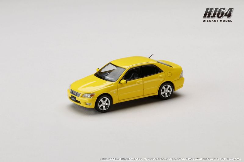 1:64 Hobby Japan - 1998 Toyota Altezza RS200 (E10), super bright yellow 1:64 Hobby Japan - 1998 Toyota Altezza RS200 (E10), super bright yellow