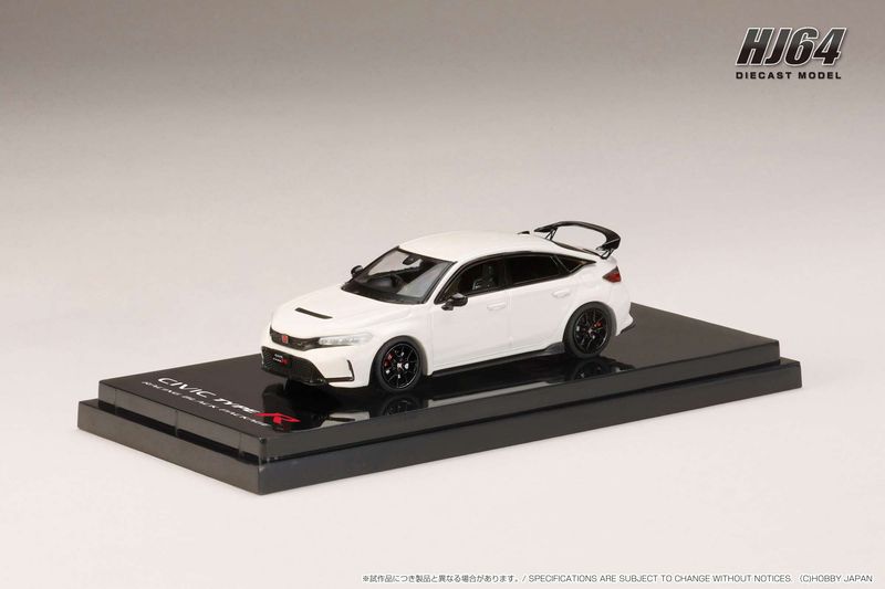 1:64 Hobby Japan - Honda Civic Type R (FL5), Racing Black Package 2025, championship white 1:64 Hobby Japan - Honda Civic Type R (FL5), Racing Black Package 2025, championship white