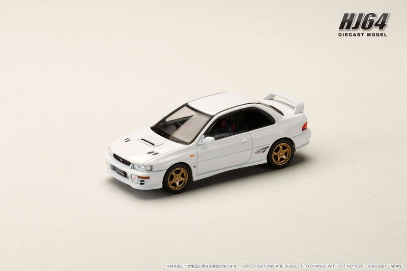 1:64 Hobby Japan - SUBARU Impreza PURE SPORTS COUPE WRX type R STi Version, fether white 1:64 Hobby Japan - SUBARU Impreza PURE SPORTS COUPE WRX type R STi Version, fether white