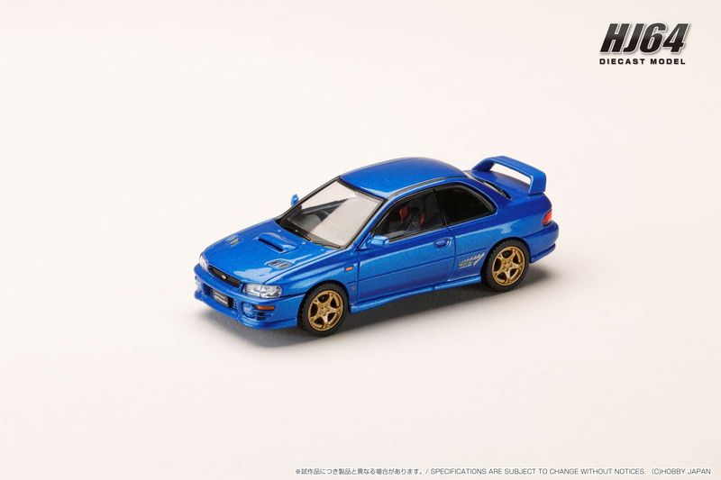 1:64 Hobby Japan - SUBARU Impreza PURE SPORTS COUPE WRX type R STi Version, sonic blue mica 1:64 Hobby Japan - SUBARU Impreza PURE SPORTS COUPE WRX type R STi Version, sonic blue mica