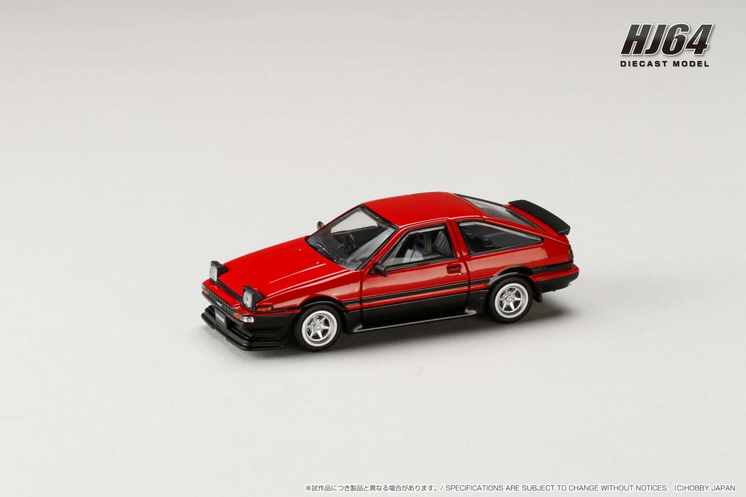 1:64 Hobby Japan - Toyota Sprinter Trueno Late Version JDM Style, red/black