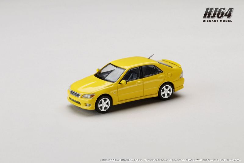 1:64 Hobby Japan - 1999 Lexus IS 200 (E10), yellow 1:64 Hobby Japan - 1999 Lexus IS 200 (E10), yellow