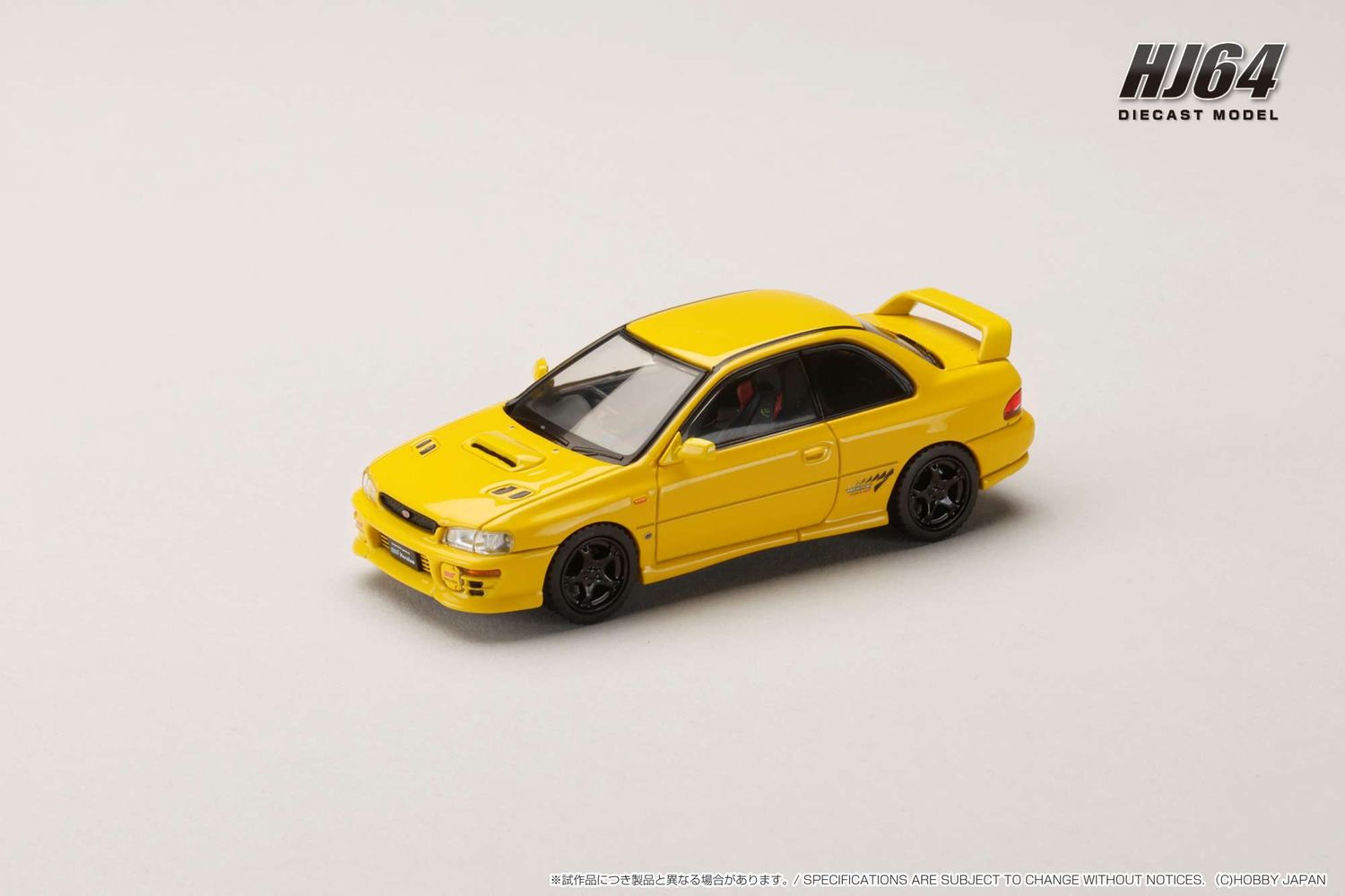 1:64 Hobby Japan - SUBARU Impreza PURE SPORTS COUPE WRX type R STi Version, chase yellow