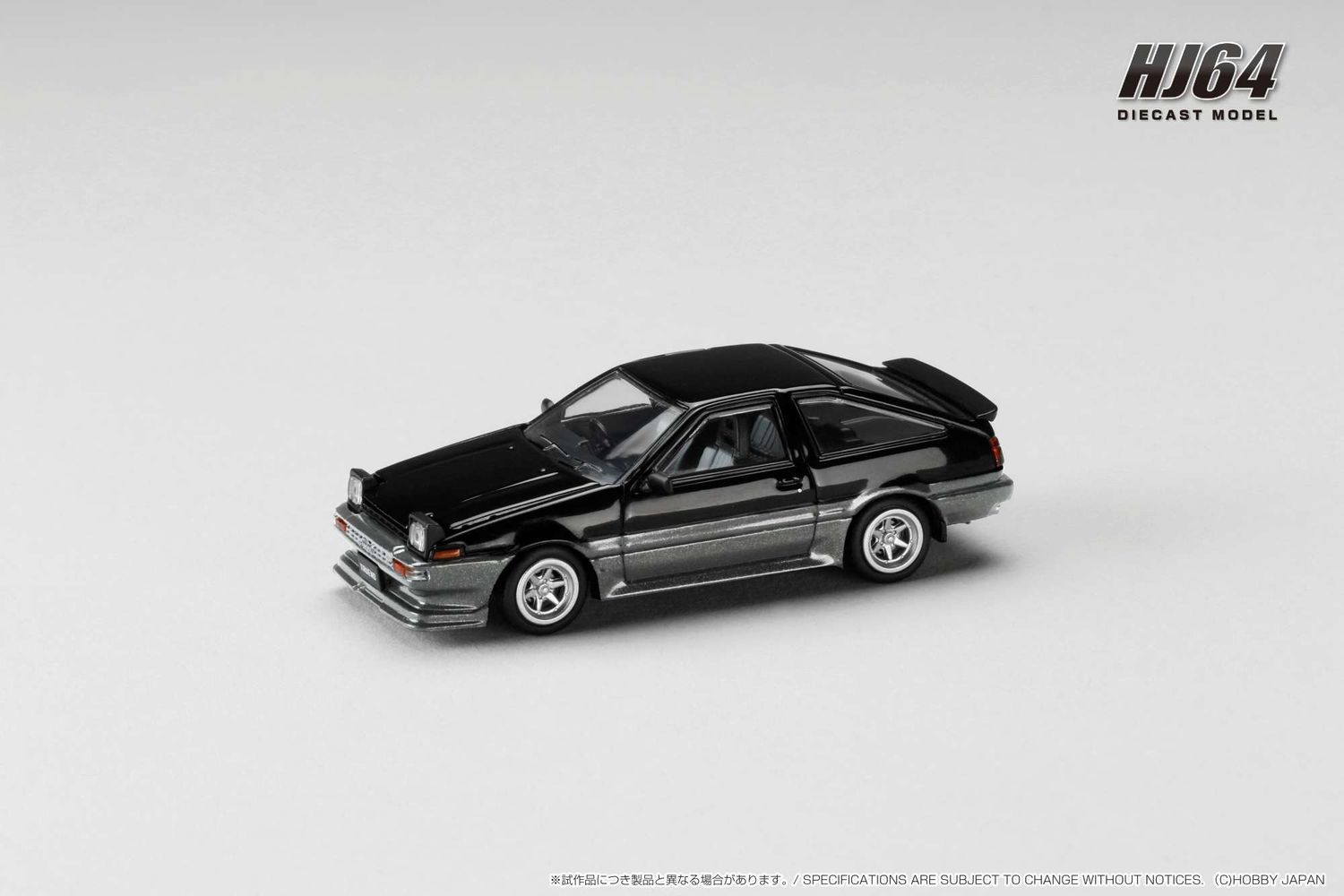 1:64 Hobby Japan - Toyota Sprinter Trueno Late Version JDM Style, black/gray