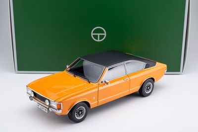 1:18 Touring Modelcars - Ford Granada Consul Coupé GT 2.3 -  signal orange uni / Vinyl Dach schwarz