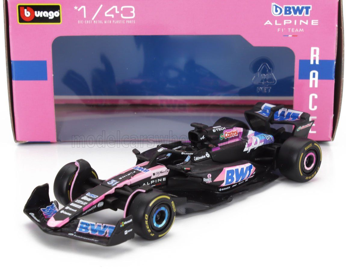 1:43 Bburago - Alpine F1 A524 Team BWT Alpine #31 Season 2024 Esteban Ocon