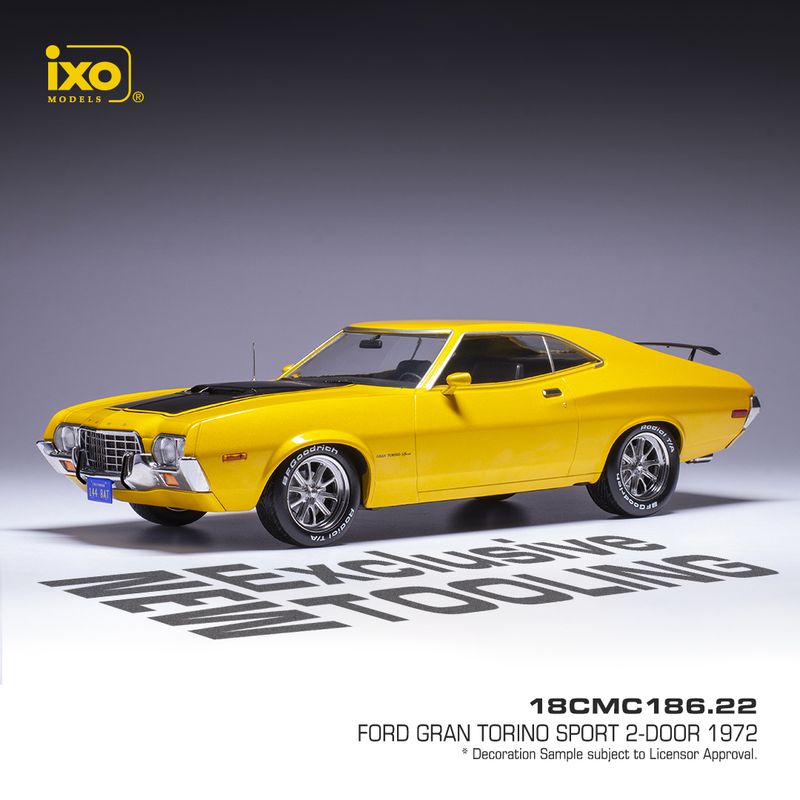 1:18 Ixo - 1972 Ford Gran Torino Sport gelb 1:18 Ixo - 1972 Ford Gran Torino Sport gelb