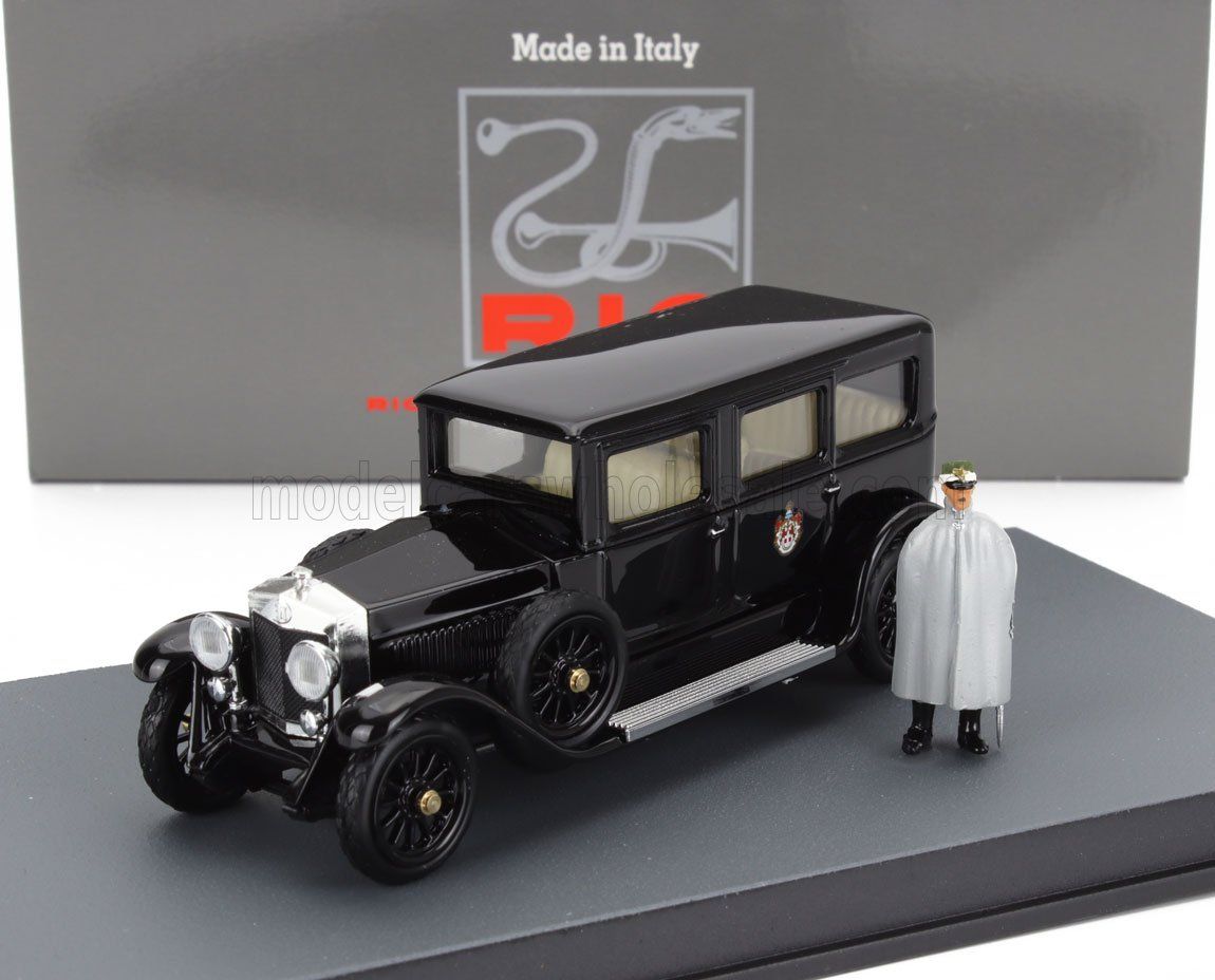1:43 Rio Model - 1929 Fiat 519S Limousine witk (King) Re Vittorio Emanuele III Figur