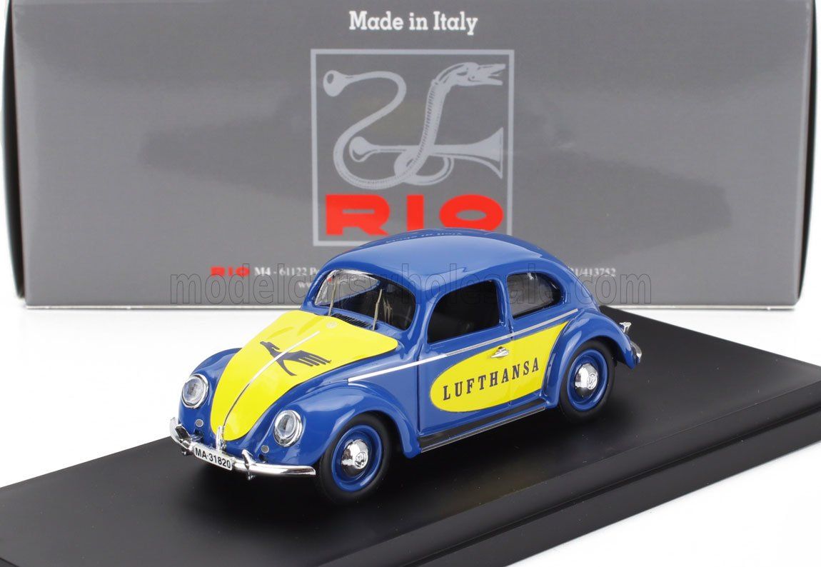 1:43 Rio Model - 1957 Volkswagen Beetle Maiggiolino Käfer Lufthansa