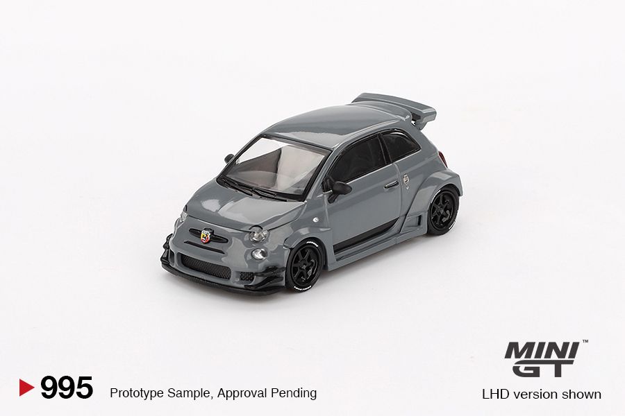 1:64 Mini GT - 2024 Fiat Abarth 595 LB-Works X Abas Grey