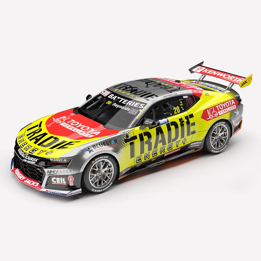 1:43 Authentic Collectables - Tradie Energy Racing #20 Chevrolet Camaro ZL1 - 2025 Repco Supercars Championship Season - Driver: David Reynolds