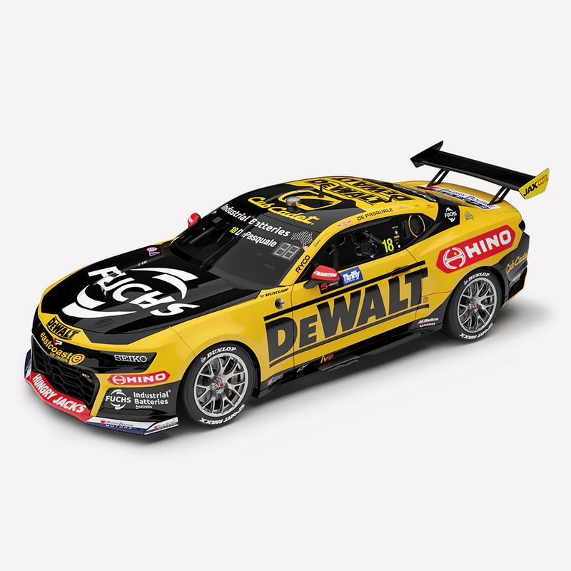 1:18 Authentic Collectables - DEWALT Racing #18 Chevrolet Camaro ZL1 - 2025 Repco Supercars Championship Season - Driver: Anton De Pasquale 1:18 Authentic Collectables - DEWALT Racing #18 Chevrolet Camaro ZL1 - 2025 Repco Supercars Championship Season - Driver: Anton De Pasquale