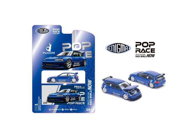 1:64 Pop Race Limited - Pandem Civic EG6 v1.5, metallic blue *Enigma Exclusive* 1:64 Pop Race Limited - Pandem Civic EG6 v1.5, metallic blue *Enigma Exclusive*