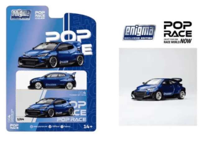 1:64 Pop Race Limited - Pandem GR Yaris, metallic blue *Enigma Exclusive* 1:64 Pop Race Limited - Pandem GR Yaris, metallic blue *Enigma Exclusive*