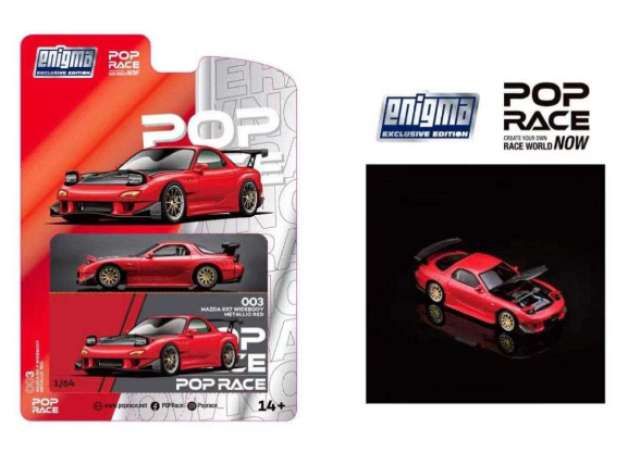 1:64 Pop Race Limited - Mazda RX-7 (FD35) Widebody Metallic Red *Enigma Exclusive* 1:64 Pop Race Limited - Mazda RX-7 (FD35) Widebody Metallic Red *Enigma Exclusive*