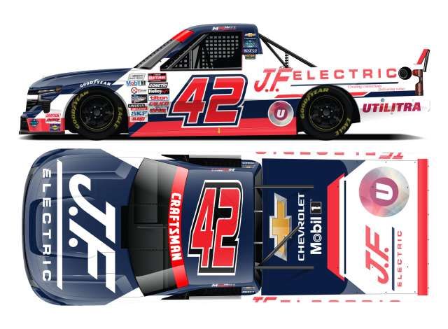 1:64 Action Racing Collectibles - 2025 Chevrolet Silverado #42 Matt Mills * J.F. Electric “Day*