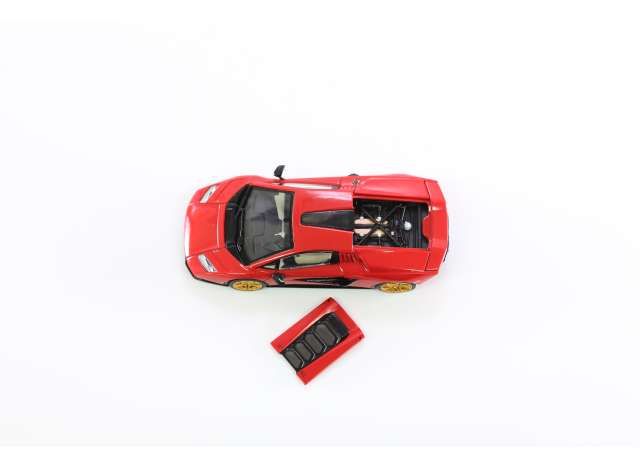1:64 Hung Hing Toys - Lamborghini Countach LPI 800-4 *Super Car Collection*, red with gold wheel rims 1:64 Hung Hing Toys - Lamborghini Countach LPI 800-4 *Super Car Collection*, red with gold wheel rims