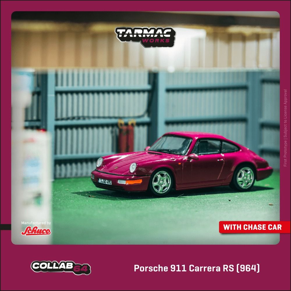 1:64 Tarmac - Porsche 911 964 RS, ruby star