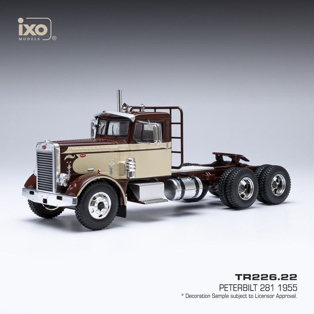 1:43 Ixo - Peterbilt 281, dunkelbraun/beige, 1955