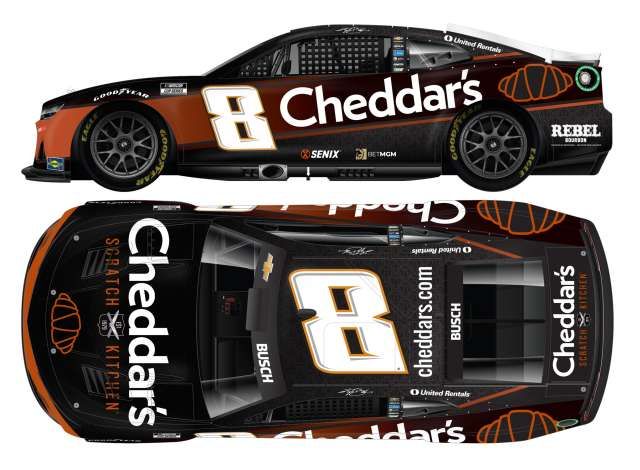 1:64 Action Racing Collectibles - 2025 Chevrolet #8 Kyle Busch *Cheddar’s* 1:64 Action Racing Collectibles - 2025 Chevrolet #8 Kyle Busch *Cheddar’s*