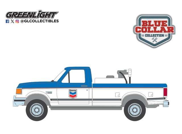 1:64 Greenlight - 1991 Ford F-250 XL–Chevron *Blue Collar Collection Series 14*
