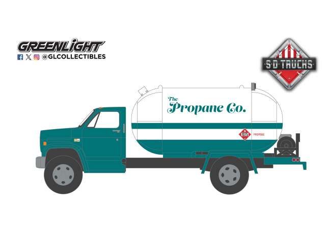 1:64 Greenlight -  1982 Chevrolet C-60 Propane Truck *S.D. Trucks Series 20*, white (Weathered)