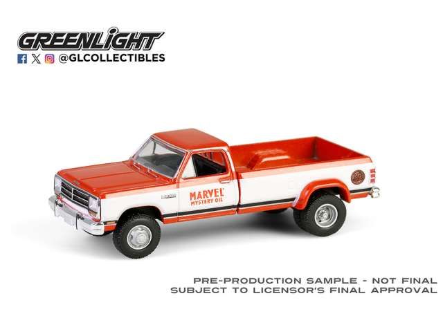 1:64 Greenlight - 1989 Dodge Ram Dually Marvel Mystery Oil *Dually Drivers Series 16*