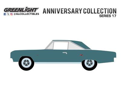 1:64 Greenlight - 1967 Dodge Coronet R/T Hemi - Hemi 60th Anniversary *Anniversary Collection series 17*, turqoise