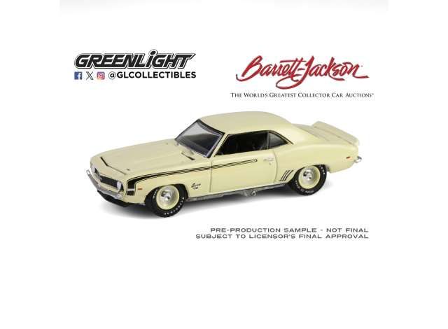 1:64 Greenlight - 1969 Chevrolet Camaro SS 396 *Barrett Jackson Series 15*, butternut yellow