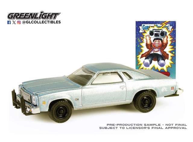 1:64 Greenlight - 1977 Chevrolet Chevelle Malibu Classic (Sawyer Anything) *Garbage Pail Kids Series 7*, blue