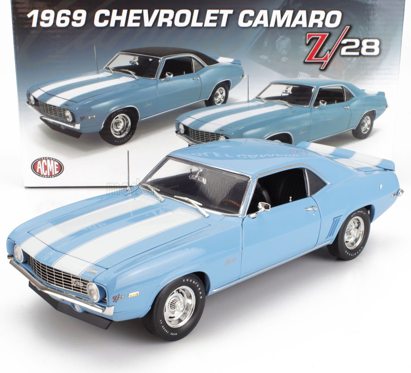 1:18 ACME - 1969 Chevrolet Camaro Z/28, Carolina blue