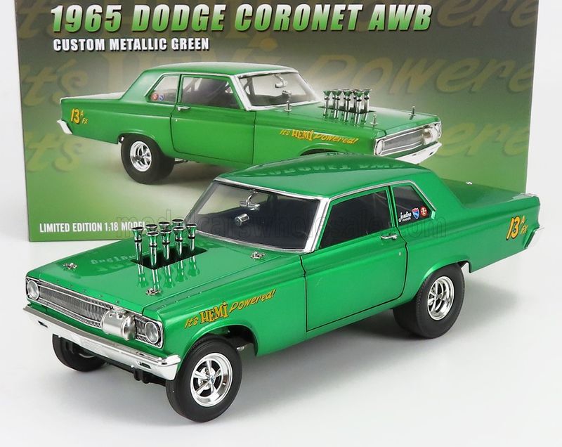1:18 ACME - 1965 Dodge Coronet AWB Custom Green 1:18 ACME - 1965 Dodge Coronet AWB Custom Green